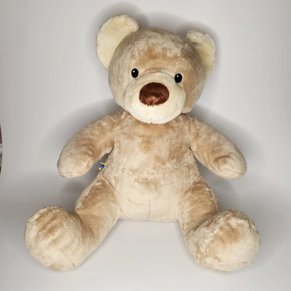 BUILD A BEAR Classic Teddy Plush Asthma Friendly Sweet Velvet Hugs Beige Tan VTG